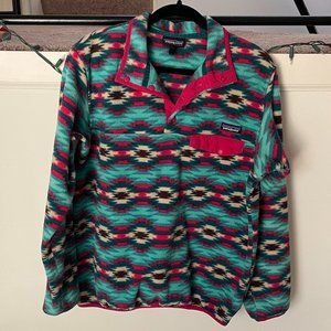 Patagonia Synchilla Lightwieght Snap-T Pullover- Wild Desert Print